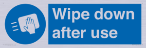 Wipe down after use